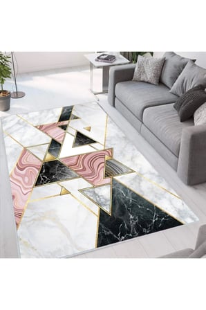 Dijital Baskı Yıkanabilir Kaymaz Taban Salon Halısı Ve Yolluk RVG1295