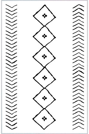 Dijital Baskı Yıkanabilir Kaymaz Taban Salon Halısı Ve Yolluk RVG1358-HT571