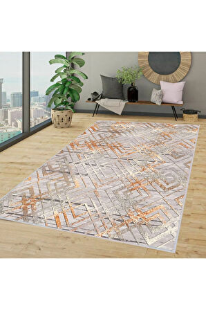 Dijital Baskı Yıkanabilir Kaymaz Taban Salon Halısı Ve Yolluk RVG1386-HT-1402