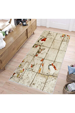 Dijital Baskı Yıkanabilir Kaymaz Taban Salon Halısı Ve Yolluk RVG1417