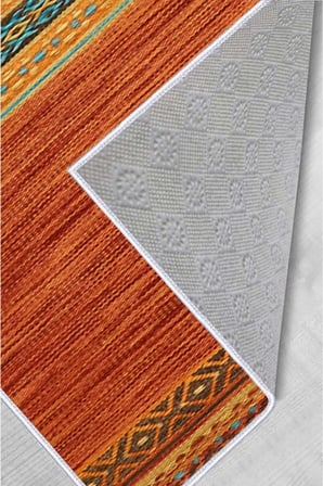 Dijital Baskı Yıkanabilir Kaymaz Taban Salon Halısı Ve Yolluk RVG1434