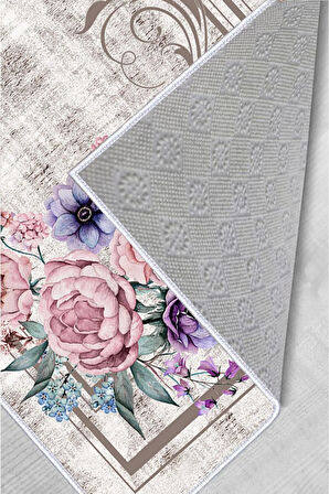 Dijital Baskı Yıkanabilir Kaymaz Taban Salon Halısı Ve Yolluk RVG1489