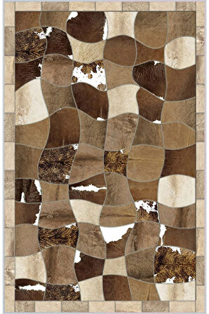 Dijital Baskı Yıkanabilir Kaymaz Taban Salon Halısı Ve Yolluk RVG1515-HT1225