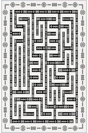 Dijital Baskı Yıkanabilir Kaymaz Taban Salon Halısı Ve Yolluk RVG1532-HS527