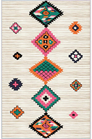 Dijital Baskı Yıkanabilir Kaymaz Taban Salon Halısı Ve Yolluk RVG1534-HK142