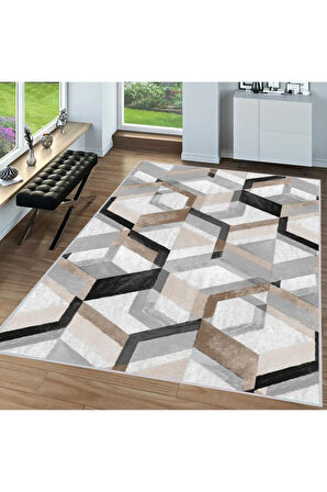 Dijital Baskı Yıkanabilir Kaymaz Taban Salon Halısı Ve Yolluk RVG1544-HT176