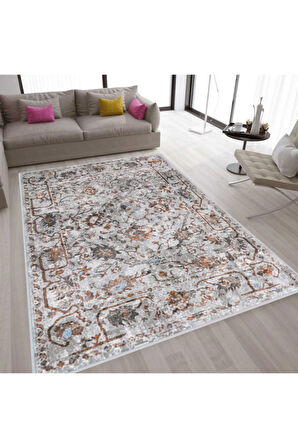 Dijital Baskı Yıkanabilir Kaymaz Taban Salon Halısı Ve Yolluk RVG1577-HT706