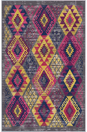 Dijital Baskı Yıkanabilir Kaymaz Taban Salon Halısı Ve Yolluk RVG1617