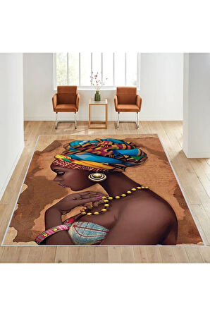 Dijital Baskı Yıkanabilir Kaymaz Taban Salon Halısı Ve Yolluk RVG1621