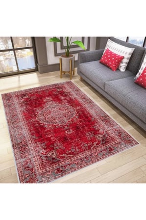 Dijital Baskı Yıkanabilir Kaymaz Taban Salon Halısı Ve Yolluk RVG1645-HY1198