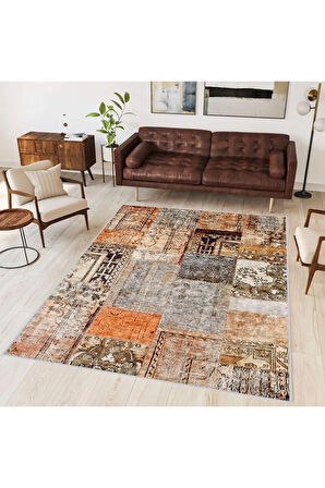 Dijital Baskı Yıkanabilir Kaymaz Taban Salon Halısı Ve Yolluk RVG1673