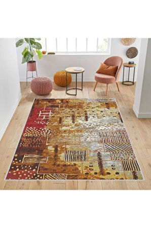 Dijital Baskı Yıkanabilir Kaymaz Taban Salon Halısı Ve Yolluk RVG1736