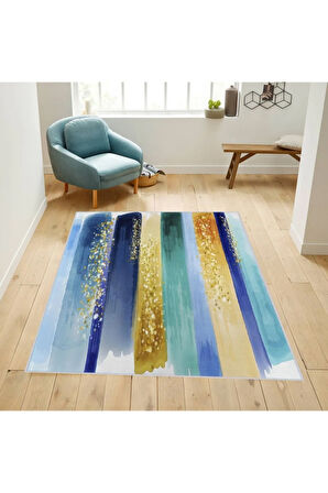 Dijital Baskı Yıkanabilir Kaymaz Taban Salon Halısı Ve Yolluk RVG1743