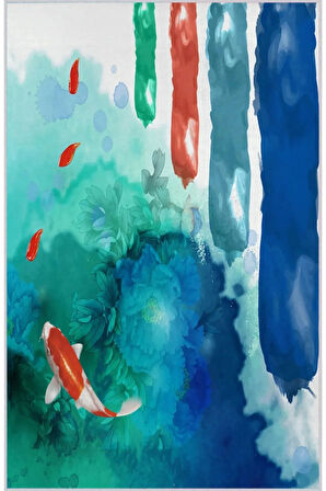 Dijital Baskı Yıkanabilir Kaymaz Taban Salon Halısı Ve Yolluk RVG1744