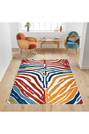 Dijital Baskı Yıkanabilir Kaymaz Taban Salon Halısı Ve Yolluk RVG1745