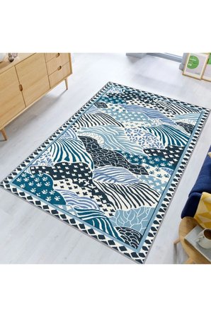 Dijital Baskı Yıkanabilir Kaymaz Taban Salon Halısı Ve Yolluk RVG1802