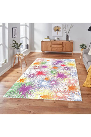 Dijital Baskı Yıkanabilir Kaymaz Taban Salon Halısı Ve Yolluk RVG1838-SD119