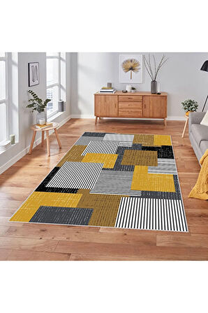 Dijital Baskı Yıkanabilir Kaymaz Taban Salon Halısı Ve Yolluk RVG1843-SM414