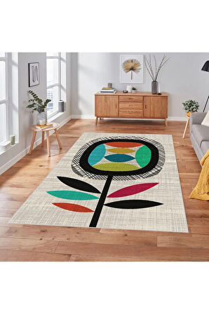 Dijital Baskı Yıkanabilir Kaymaz Taban Salon Halısı Ve Yolluk RVG1845-SM376
