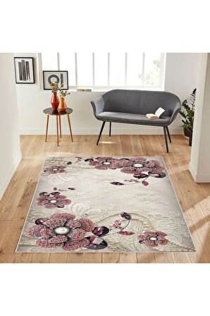 Dijital Baskı Yıkanabilir Kaymaz Taban Salon Halısı Ve Yolluk RVG1848-SM252