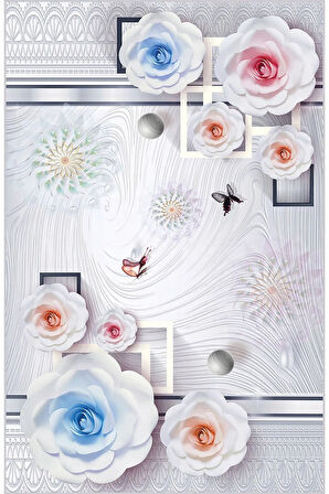 Dijital Baskı Yıkanabilir Kaymaz Taban Salon Halısı Ve Yolluk RVG1857-SM253