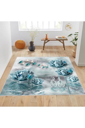 Dijital Baskı Yıkanabilir Kaymaz Taban Salon Halısı Ve Yolluk RVG1875-SM266