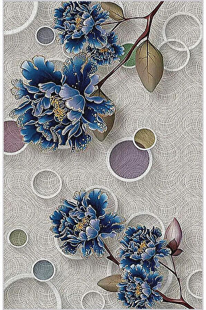 Dijital Baskı Yıkanabilir Kaymaz Taban Salon Halısı Ve Yolluk RVG1881-SM227