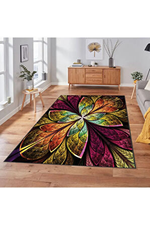Dijital Baskı Yıkanabilir Kaymaz Taban Salon Halısı Ve Yolluk RVG1897-SD137