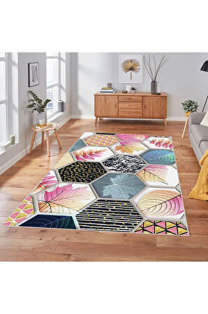 Dijital Baskı Yıkanabilir Kaymaz Taban Salon Halısı Ve Yolluk RVG1908-SM243