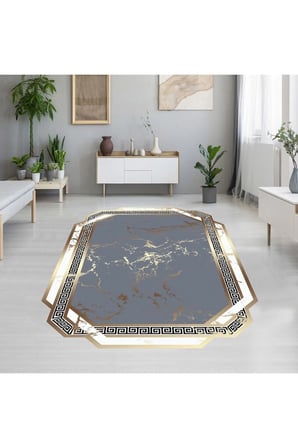 Dijital Baskı Yıkanabilir Kaymaz Taban Salon Halısı Ve Yolluk RVG1914-SM73