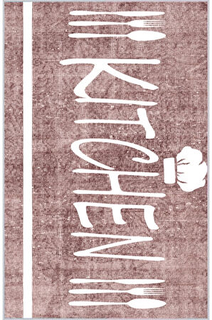 Dijital Baskı Yıkanabilir Kaymaz Taban Mutfak Halısı Ve Yolluk RVG2030-SD304