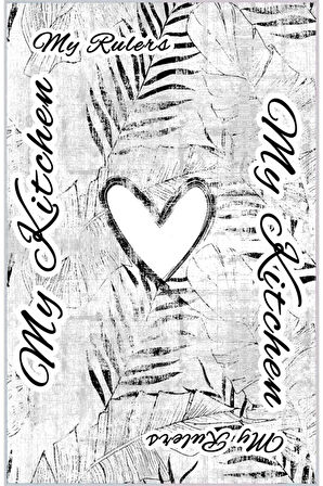 Dijital Baskı Yıkanabilir Kaymaz Taban Mutfak Halısı Ve Yolluk RVG2040