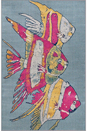 Dijital Baskı Yıkanabilir Kaymaz Taban Mutfak Halısı RVG2044