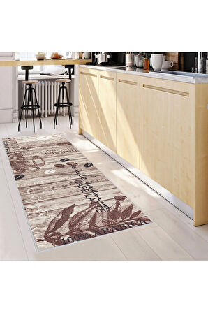 Dijital Baskı Yıkanabilir Kaymaz Taban Mutfak Halısı RVG2056-SD517