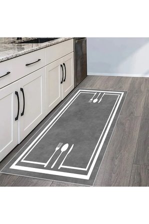 Dijital Baskı Yıkanabilir Kaymaz Taban Mutfak Halısı Ve Yolluk RVG2113-SM361