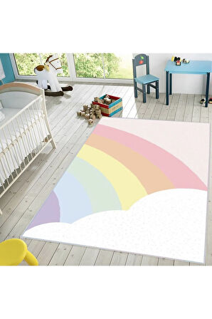 Dijital Baskı Yıkanabilir Kaymaz Taban Çocuk Halısı Ve Yolluk RVG4016