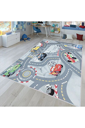 Dijital Baskı Yıkanabilir Kaymaz Taban Çocuk Halısı Ve Yolluk RVG4055