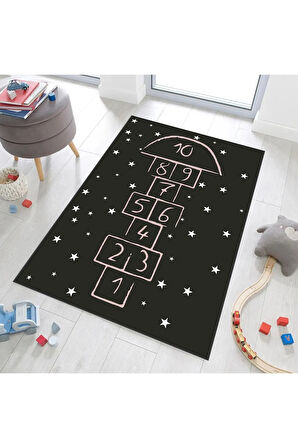 Dijital Baskı Yıkanabilir Kaymaz Taban Çocuk Halısı RVG4092-SD049