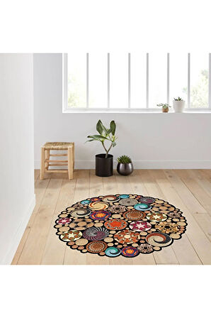 Dijital Baskı Yıkanabilir Kaymaz Taban Salon Halısı Ve Yolluk RVG7016