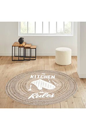 Dijital Baskı Yıkanabilir Kaymaz Taban Salon Halısı Ve Yolluk RVG7055-SD351