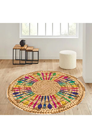 Dijital Baskı Yıkanabilir Kaymaz Taban Salon Halısı Ve Yolluk RVG7059-SD334