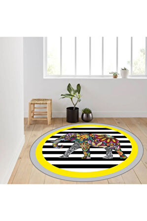 Dijital Baskı Yıkanabilir Kaymaz Taban Salon Halısı Ve Yolluk RVG7124