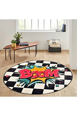 Dijital Baskı Yıkanabilir Kaymaz Taban Salon Halısı Ve Yolluk RVG7147