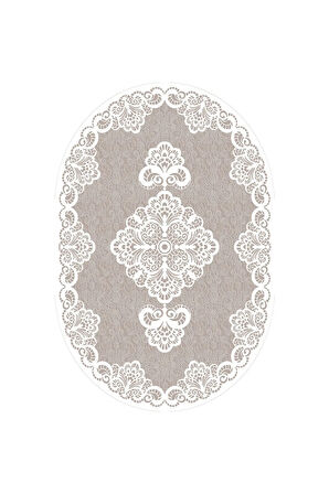 Dijital Baskı Yıkanabilir Kaymaz Taban Oval Salon Halısı Rvg7192-hk124