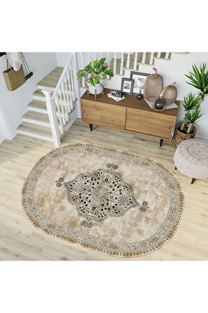 Dijital Baskı Yıkanabilir Kaymaz Taban Salon Halısı Ve Yolluk RVG7198-SD482