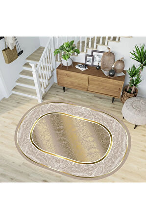 Dijital Baskı Yıkanabilir Kaymaz Taban Salon Halısı Ve Yolluk RVG7203-SD378