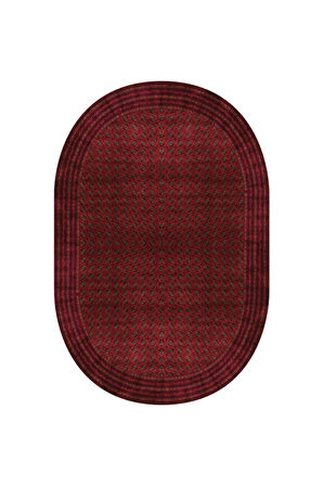 Dijital Baskı Yıkanabilir Kaymaz Taban Oval Salon Halısı Rvg7222-ht645