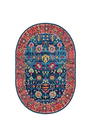 Dijital Baskı Yıkanabilir Kaymaz Taban Oval Salon Halısı Rvg7228-hy894