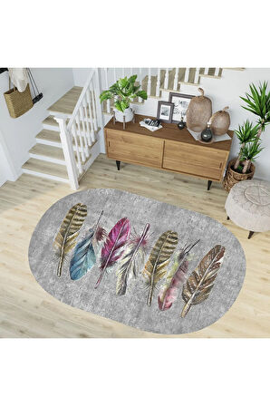 Dijital Baskı Yıkanabilir Kaymaz Taban Salon Halısı Ve Yolluk RVG7235-SD289