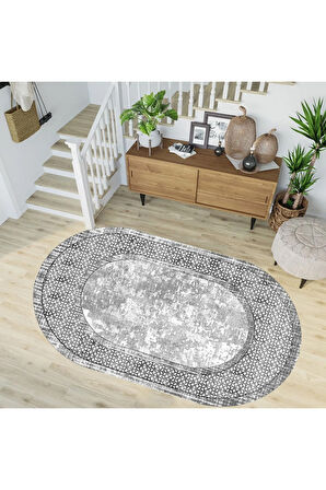 Dijital Baskı Yıkanabilir Kaymaz Taban Salon Halısı Ve Yolluk RVG7239-SD663